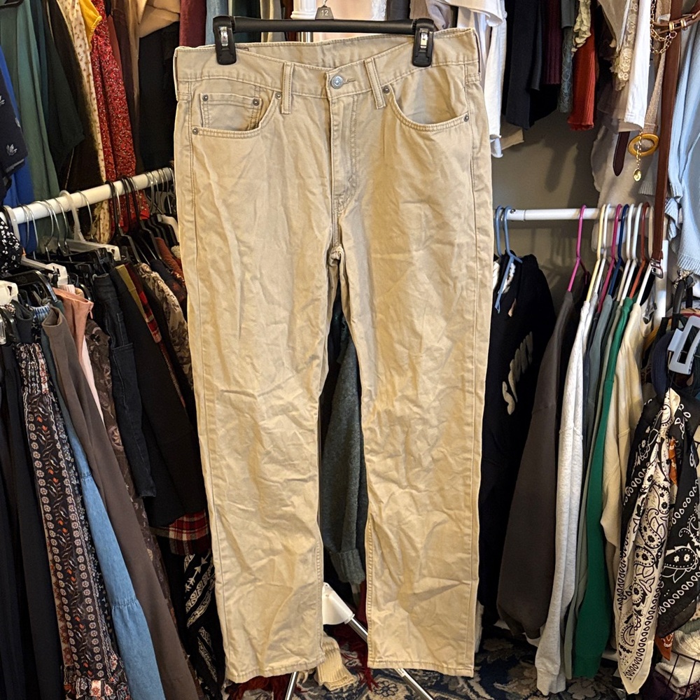 Levi's 514 Straight Khaki Pants - Tan